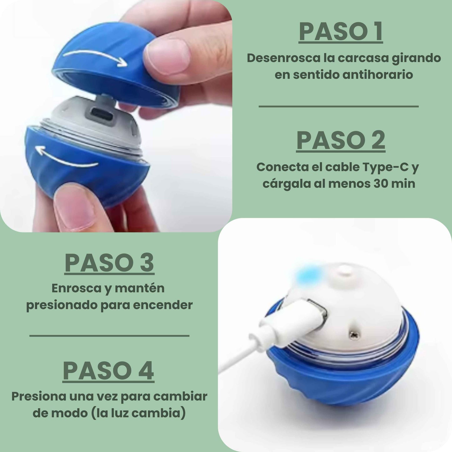 PELOTASALTA - La pelota que salta y cambia de dirección, manteniendo a tu perro activo y entretenido