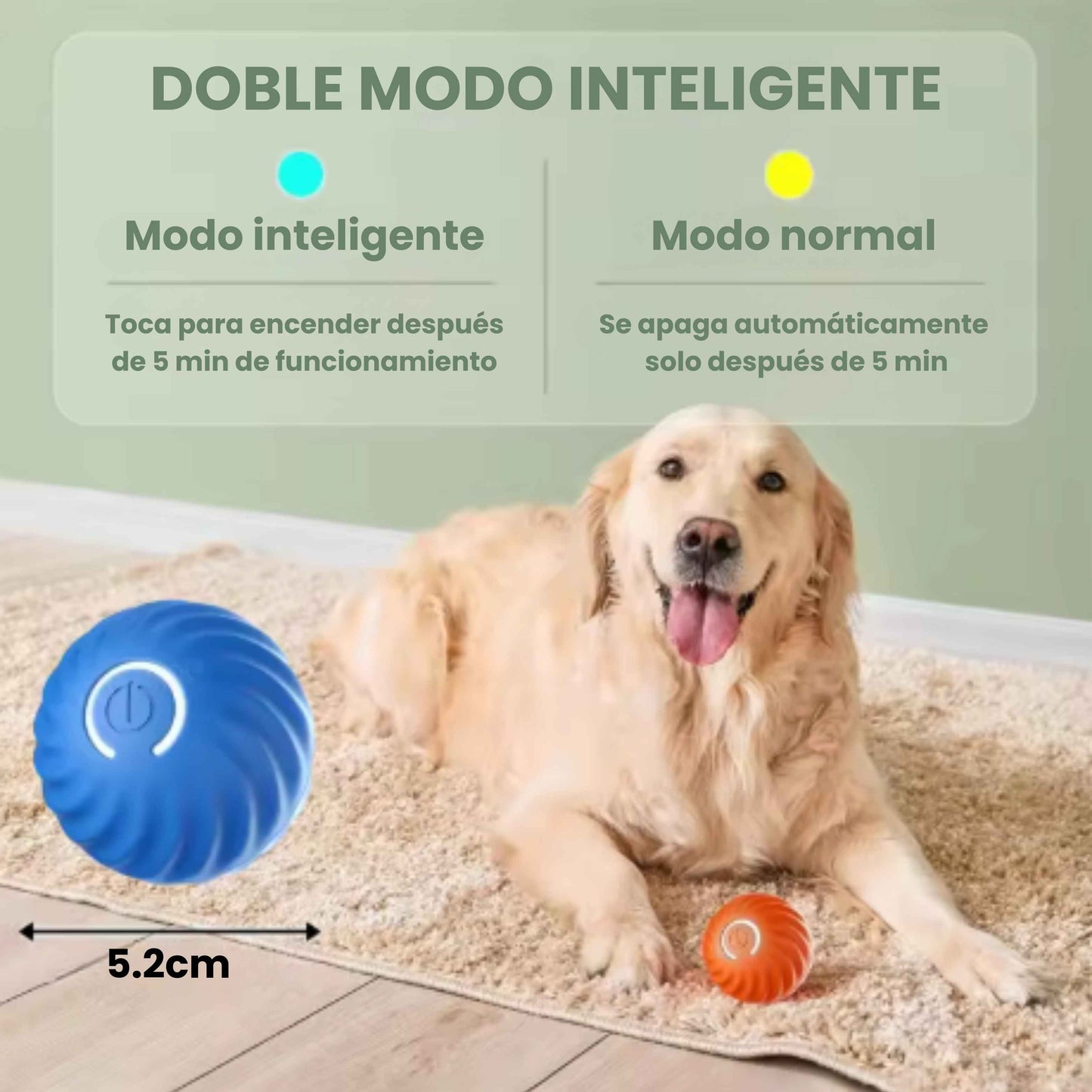 PELOTASALTA - La pelota que salta y cambia de dirección, manteniendo a tu perro activo y entretenido