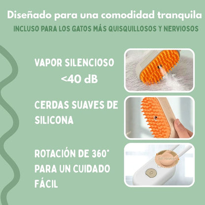Veluna Steam Brush para gatos