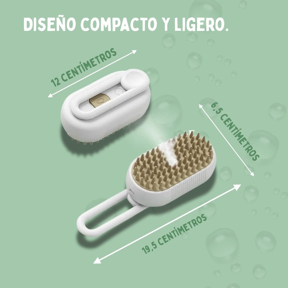 Cepillo de vapor multifuncional 4 en 1 para perros