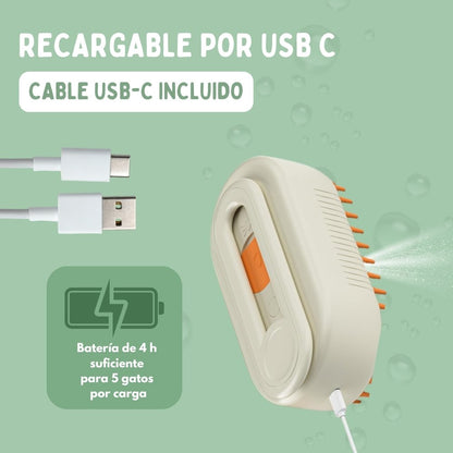 Veluna Steam Brush para gatos