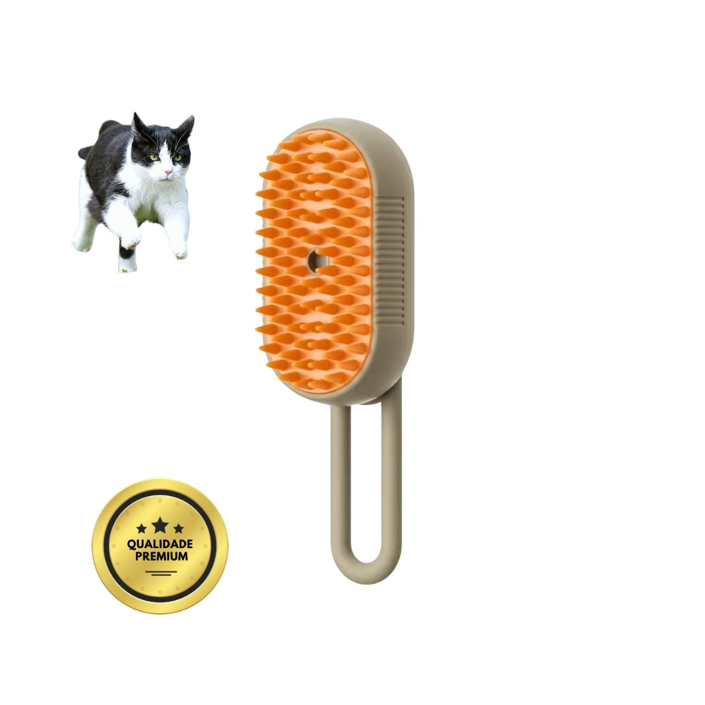 Cepillo de Vapor Multifuncional 4 en 1 para gatos
