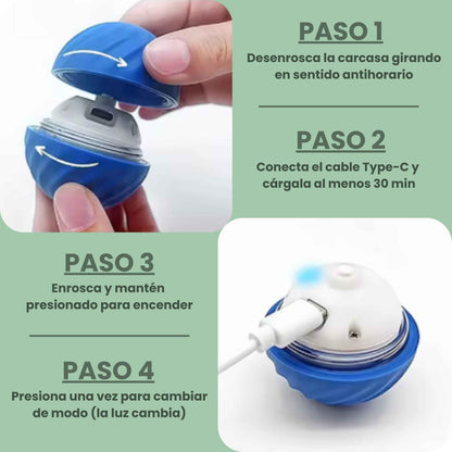 PELOTASALTA - La pelota que salta y cambia de dirección, manteniendo a tu perro activo y entretenido