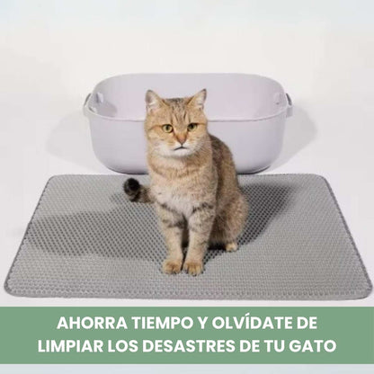 TAPETEMÁGICO - Alfombra de doble capa que mantiene el suelo limpio y recoge eficazmente los restos de arena y comida